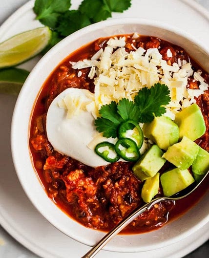 Slow Cooker Black Bean Pumpkin Turkey Chili