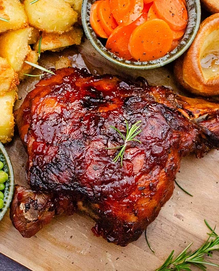 Slow Cooked Leg of Lamb