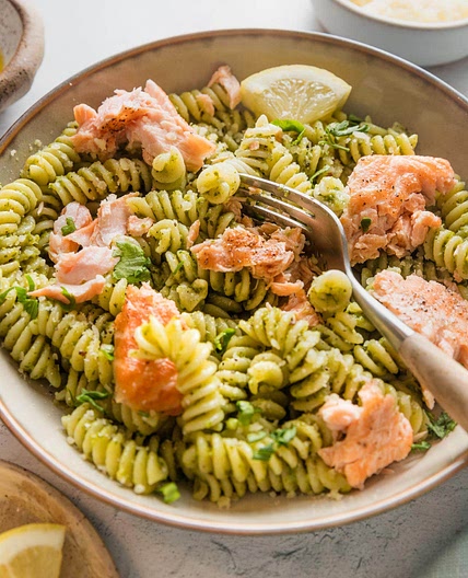 Salmon Pesto Pasta