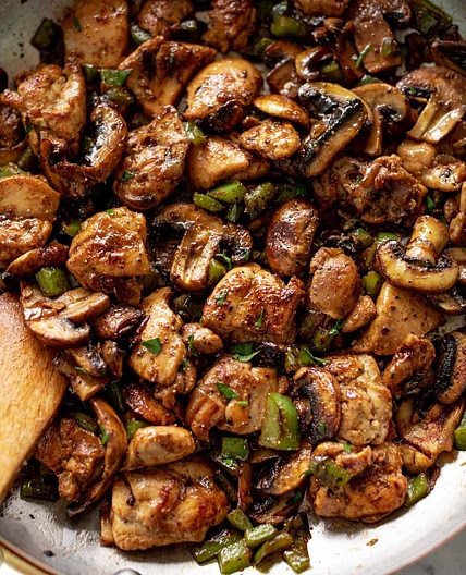 Mushroom Chicken Bites