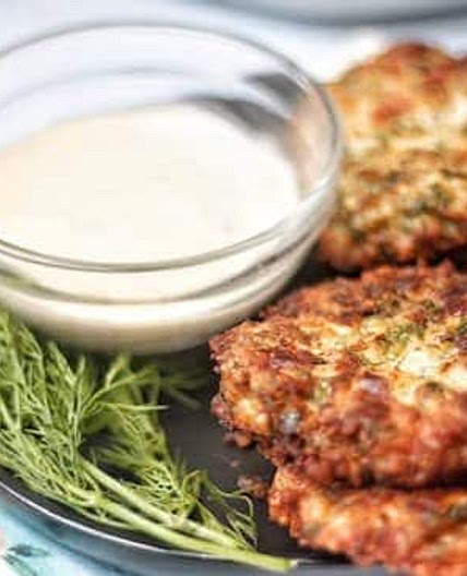 easy keto chicken fritters