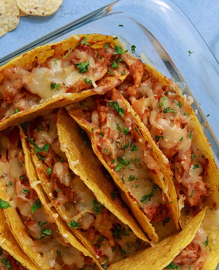 Cheesy Chicken Tacos