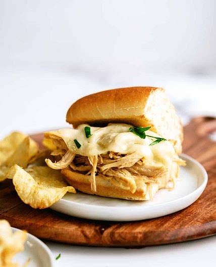 Instant Pot Chicken French Dip Sandwiches Recipe