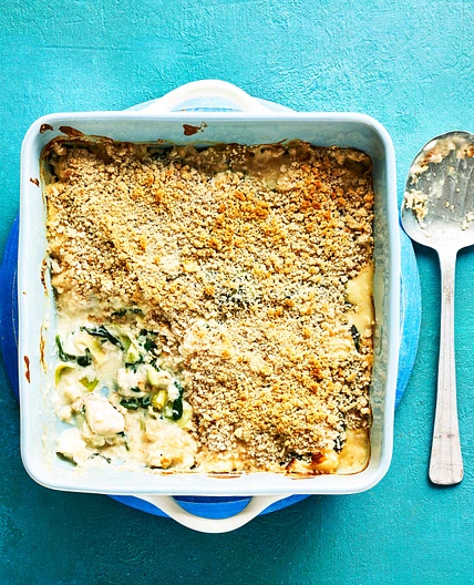 Haddock florentine bake