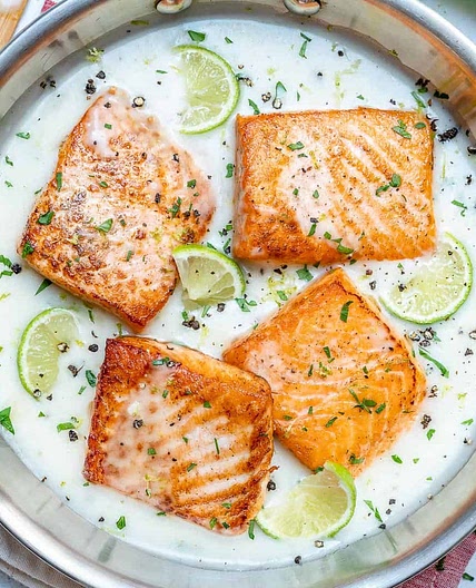 Creamy Coconut Lime Salmon