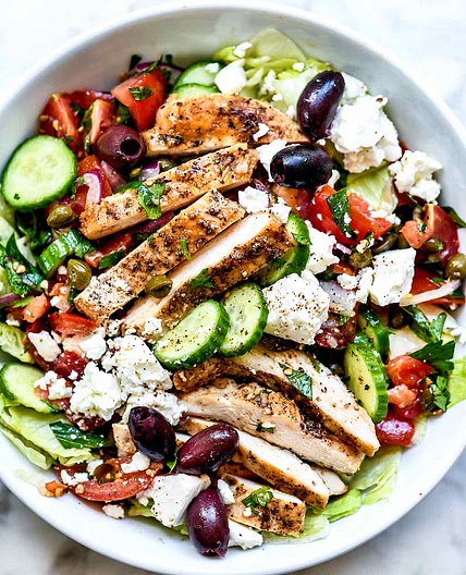 Greek Salad with Chicken