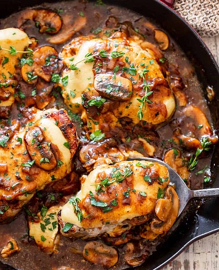 Paleo French Onion Smothered Pork Chops