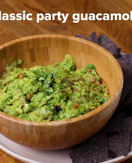 Classic Party Guacamole Recipe by Tasty