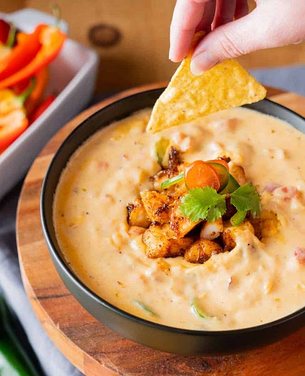 Spicy Jalapeno Shrimp Queso