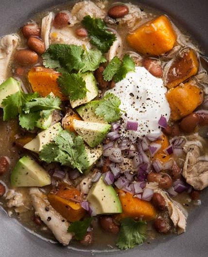 Slow-Cooker Green Chicken Chili (Chile Verde)