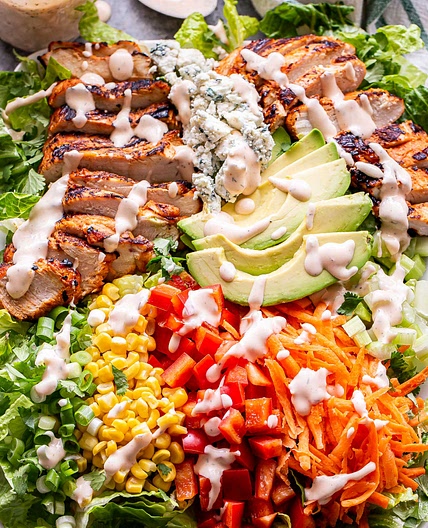 Buffalo Chicken Salad with Spicy Ranch Dressing