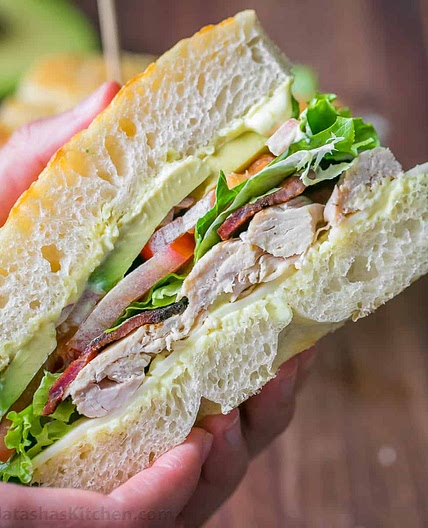 Chicken Bacon Avocado Sandwich