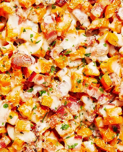 Cheesy Bacon Butternut Squash