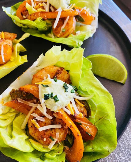 Blackened Shrimp Lettuce Wraps