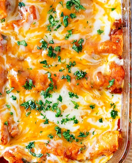 Instant Pot Pressure Cooker Chicken Enchiladas