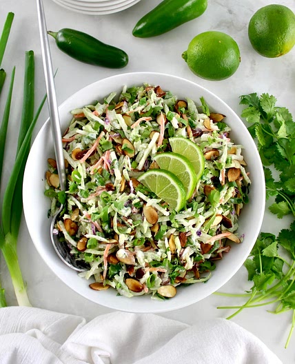 Lime Cilantro Broccoli Slaw