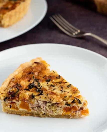 Leek And Squash Quiche Recipe With Bacon and Cheese