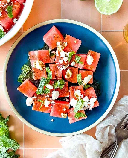 Watermelon Mojito Salad