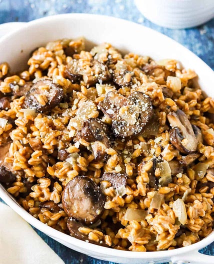 Mushroom Farro Risotto