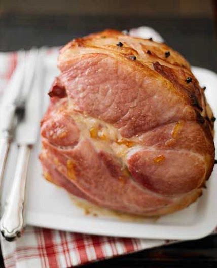 Marmalade and ginger-glazed ham