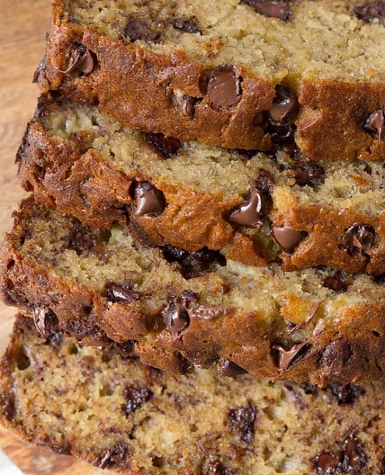 Easy Chocolate Chip Banana Bread