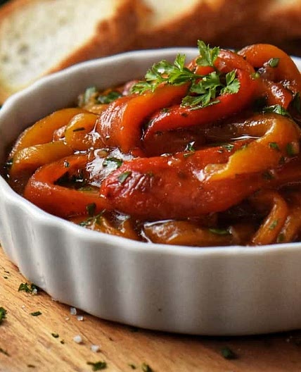 Marinated Roasted Bell Peppers