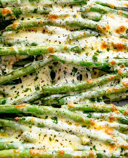 Cheesy Garlic Green Beans