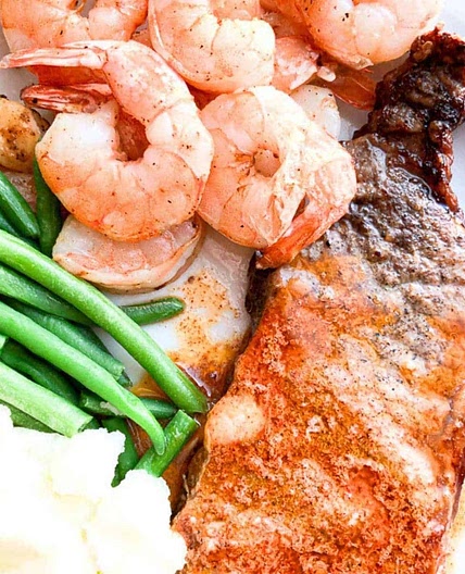 Air Fryer Surf and Turf