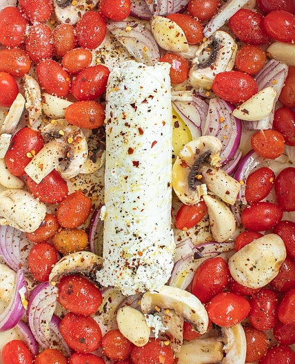 Baked Goat Cheese Pasta