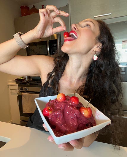 Quick & Creamy Cherry Sorbet