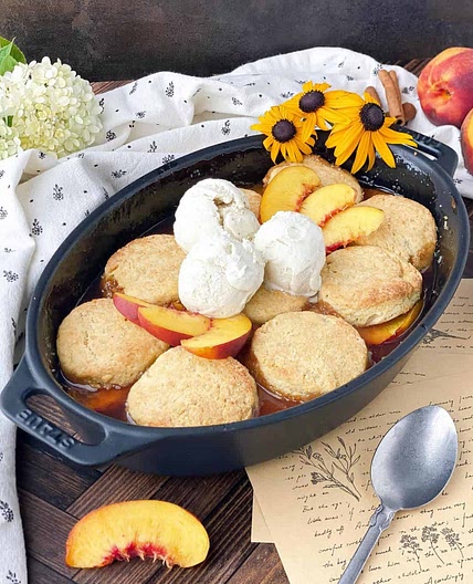 Nectarine Cobbler