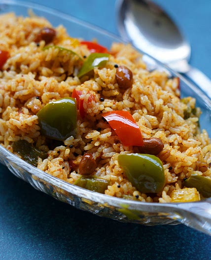 Easy capsicum rice