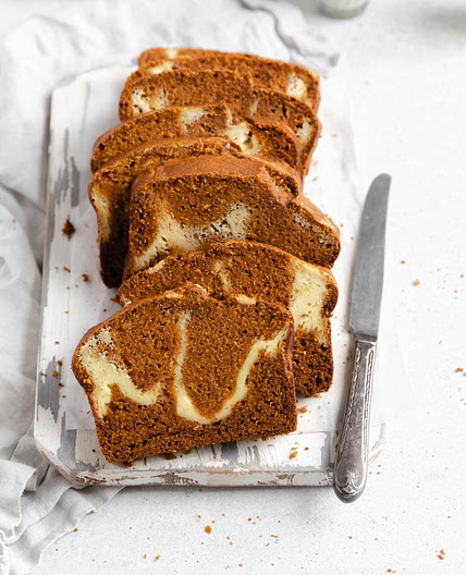 Cream Cheese Swirl Pumpkin Bread