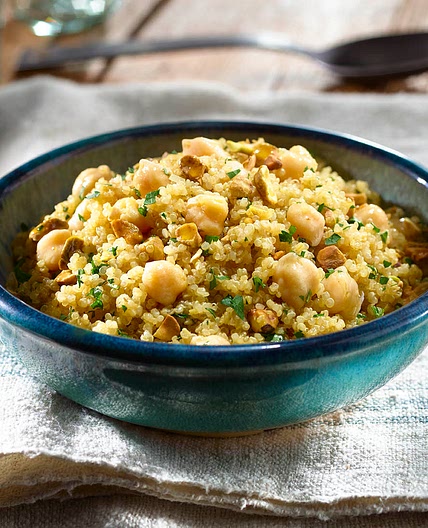Herbed Quinoa and Chickpea Pilaf