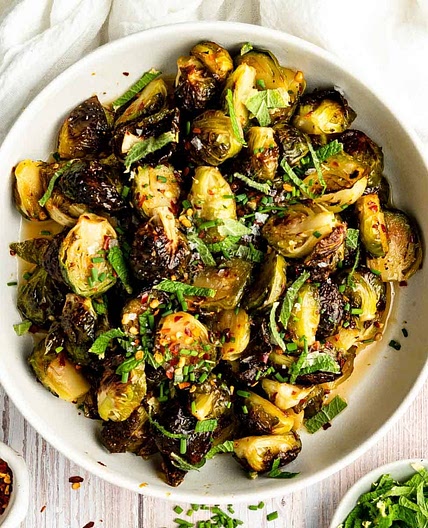 Hot Honey Brussels Sprouts