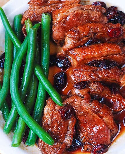 Duck Breast with Cranberry Sauce
