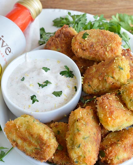 Cheesy Zucchini Tater Tots