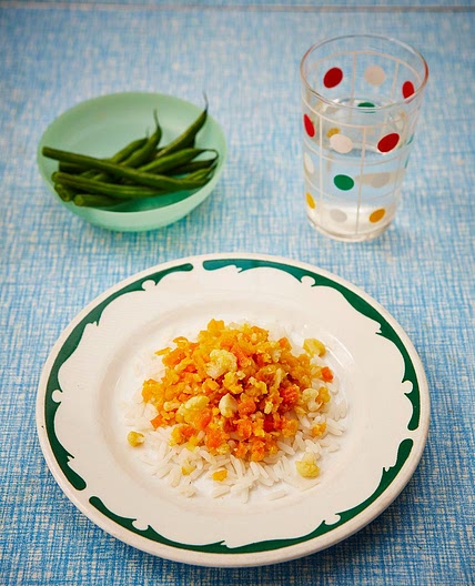 Helen’s red lentil & cauliflower smash with rice
