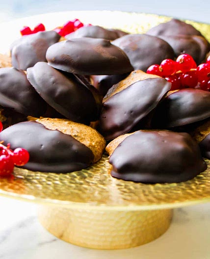 Decadent Dark Chocolate Dipped Almond Cookies (Vegan & Gluten-Free)
