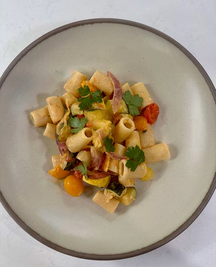 Roasted Summer Vegetable Pasta