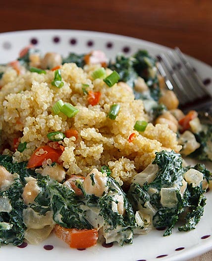 Cosmic Cashew Kale and Chickpeas