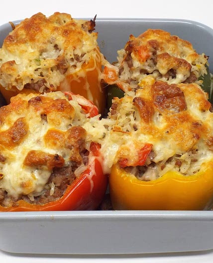 Ground Pork Stuffed Peppers