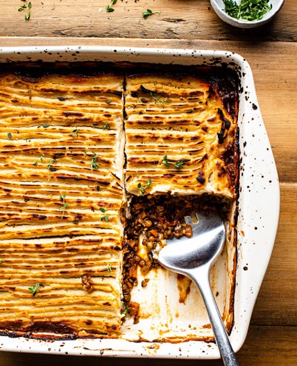 Celeriac vegan shepherd's pie