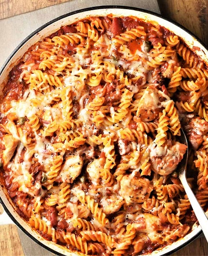 Chicken Tomato Pasta Bake