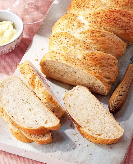 Braided Onion-Potato Loaf