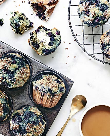 Blueberry Flax Muffins