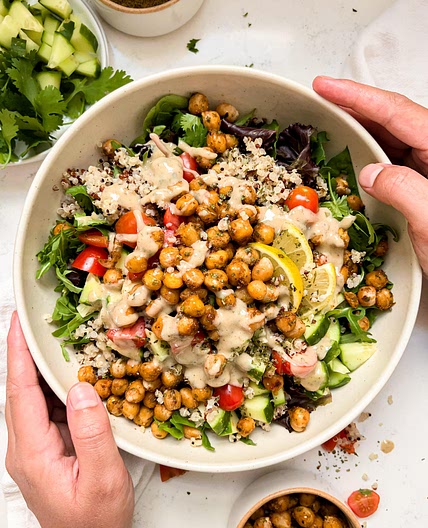 Spicy Roasted Chickpea Salad