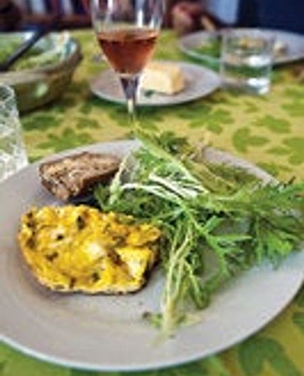Corsican-Style Fresh Cheese and Mint Frittata