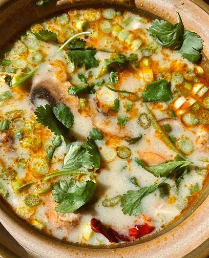 Tom Kha Soup with Shrimp