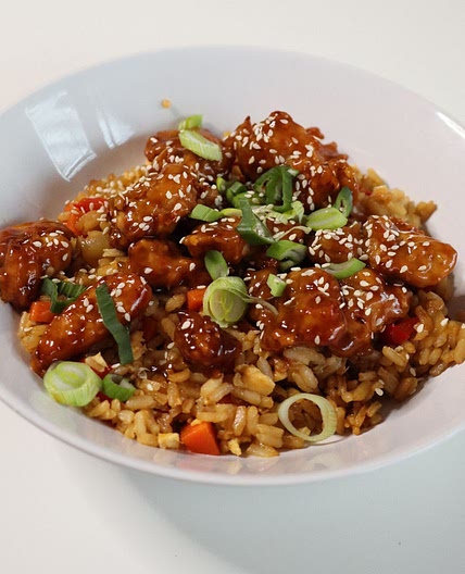 General Tso's Chicken with Fried Rice